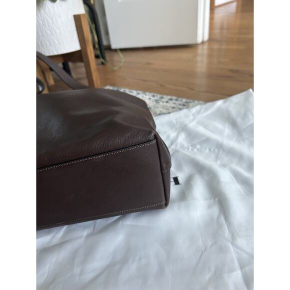 Coach Brooklyn 39 Shoulder Bag Dark Brown With Customized Charm EUC - Picture 7 of 11